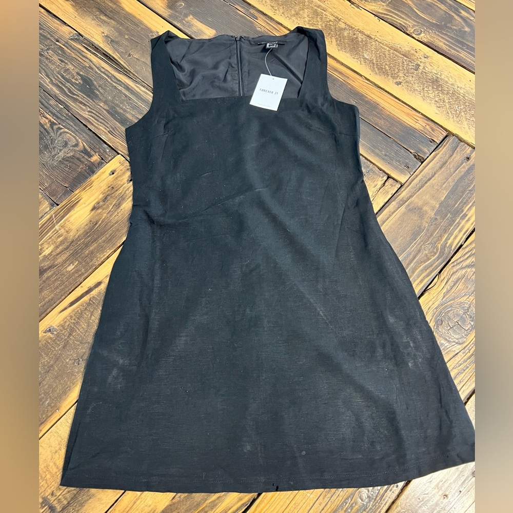 Women’s Forever 21 Black Square Neck Tank Mini Dress Size Small
